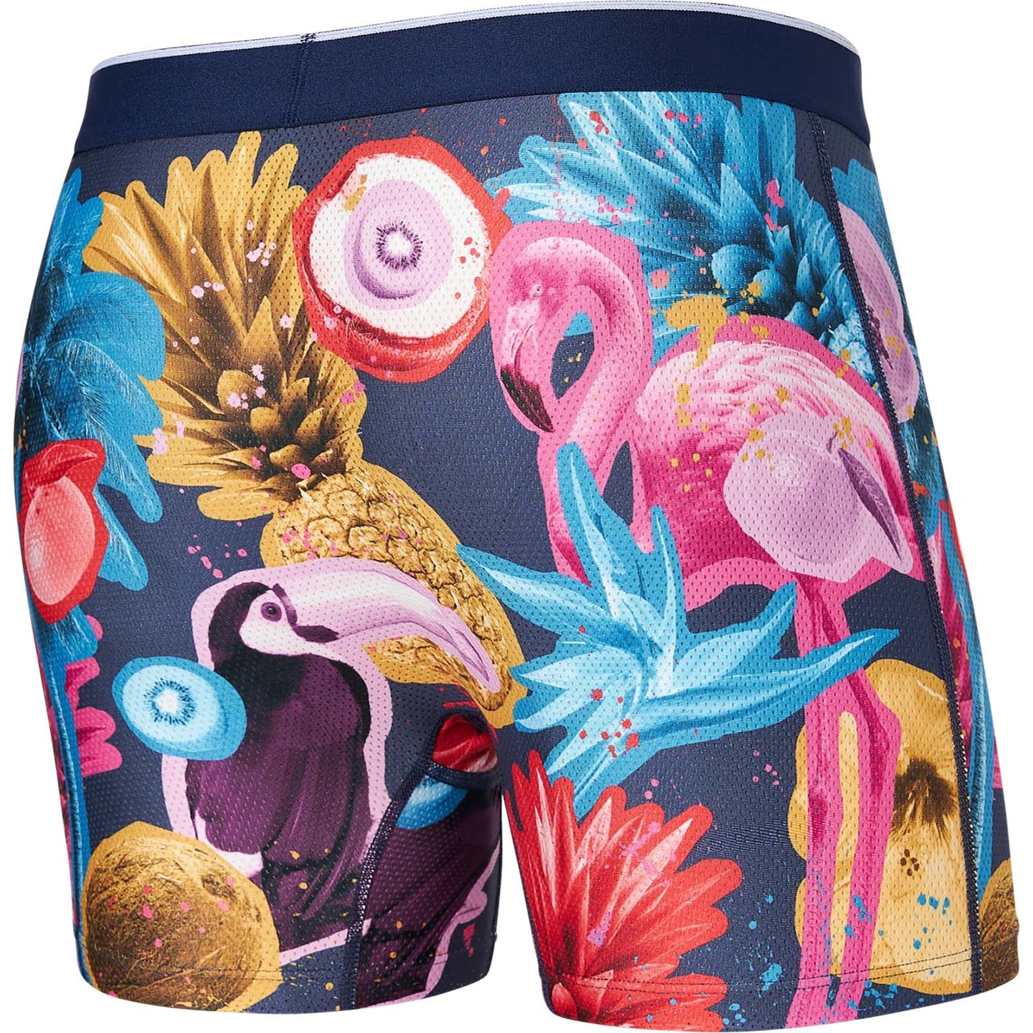 Saxx Volt Breathable Mesh Boxer Brief - Tropical Punch Blue