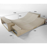 SB Skate Ramps Classic Max Half Pipe Ramp - 18'