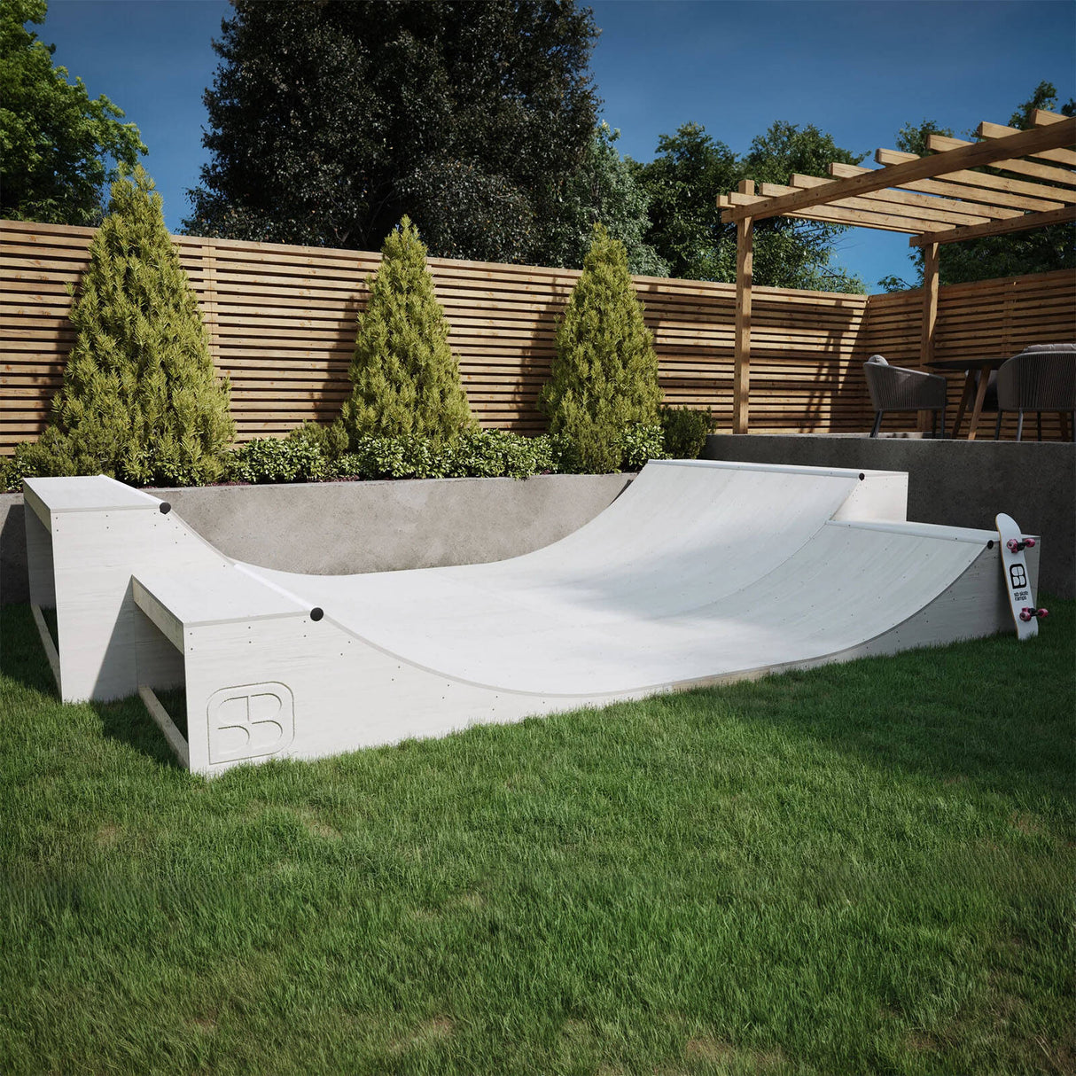 SB Skate Ramps Classic Max Half Pipe Ramp - 18'