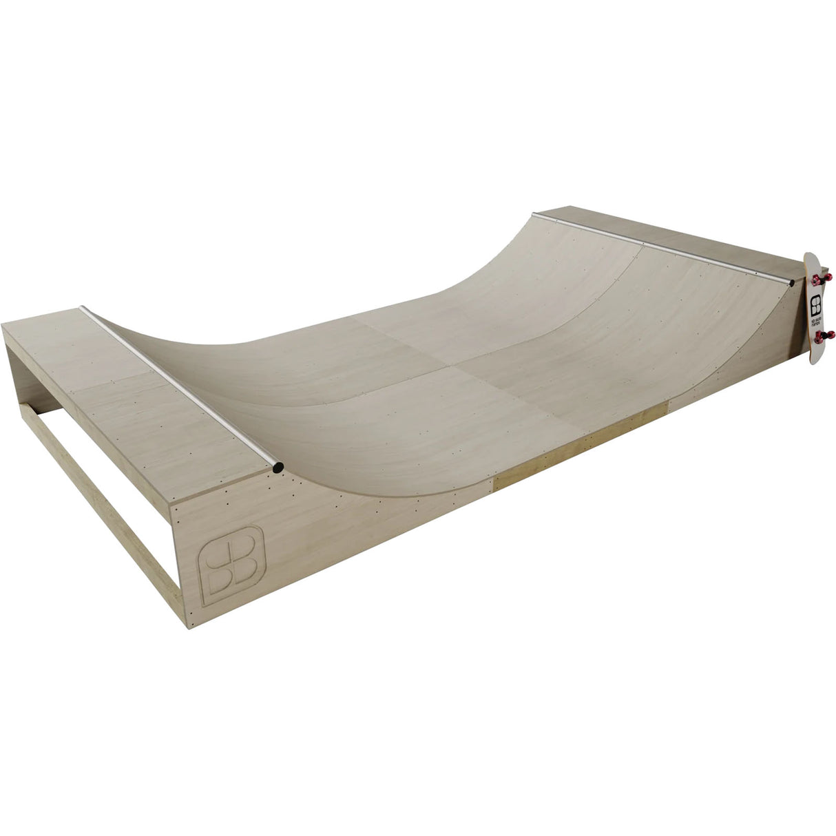 SB Skate Ramps Mini Half Pipe Ramp - 2' x 8'