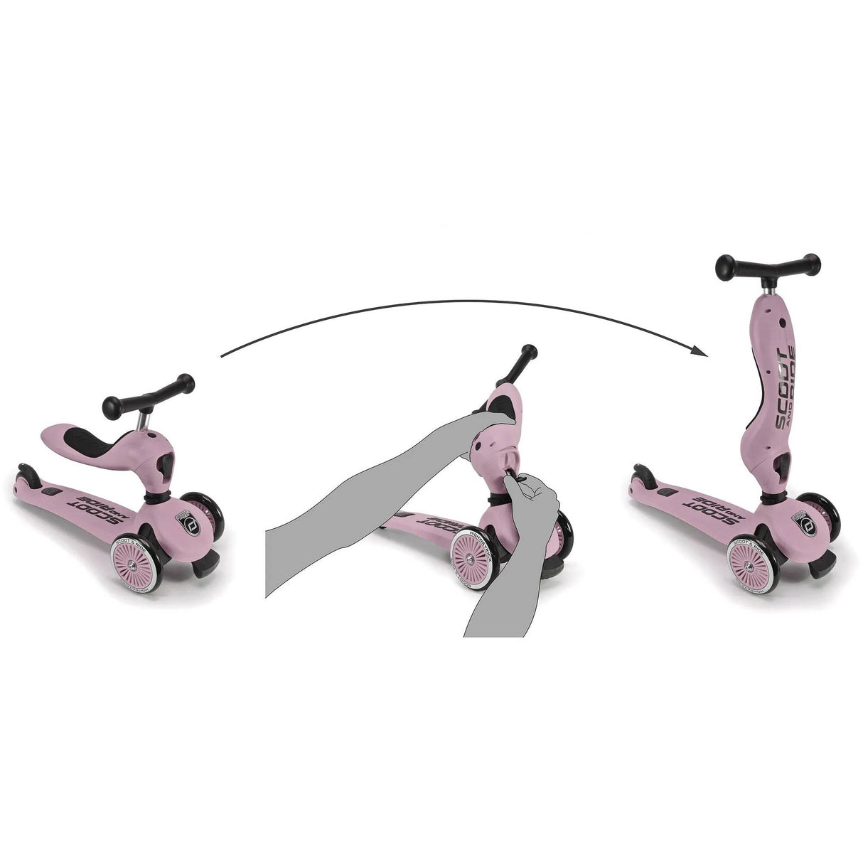 Scoot and Ride Highway Kick 1 Kids Scooter - Rose