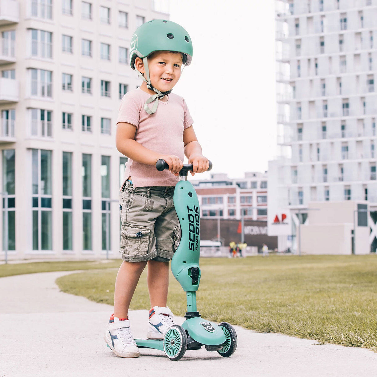 Scoot and Ride Helmet - Forest