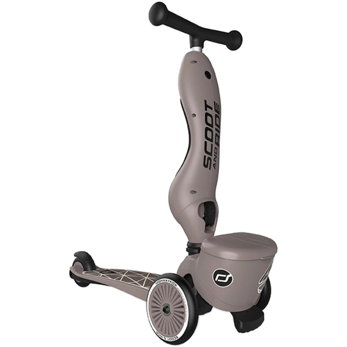 Scoot and Ride Highway Kick 1 Lifestyle Kids Scooter - Brown Lines