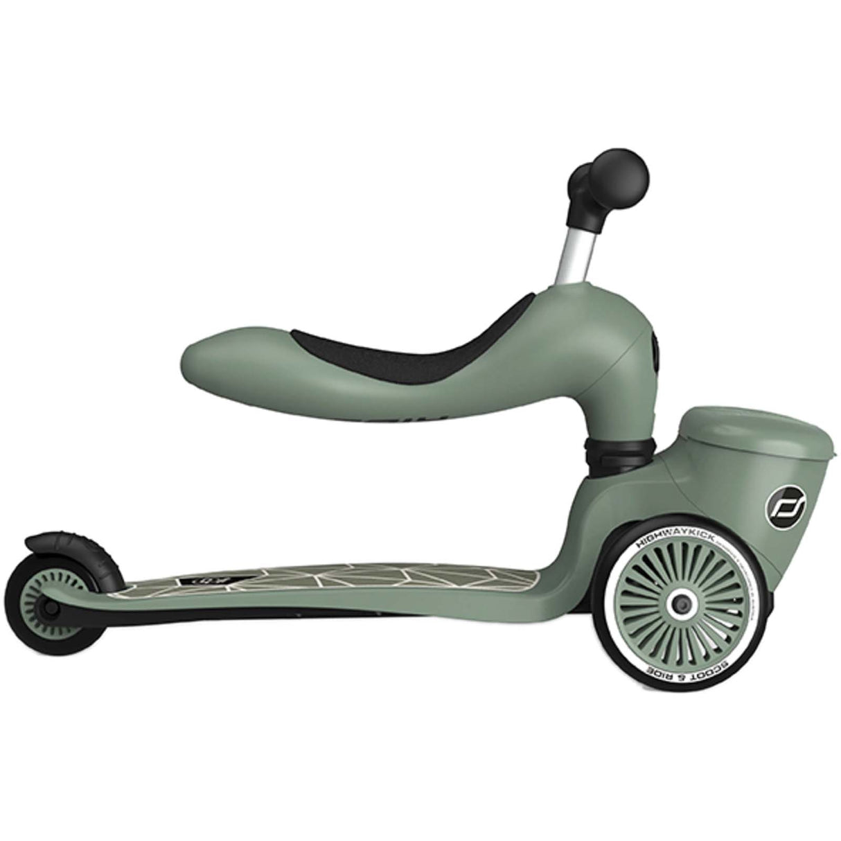 Scoot and Ride Highway Kick 1 Lifestyle Kids Scooter - Green Lines