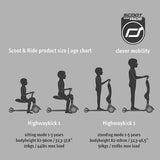 Scoot and Ride Highway Kick 1 Kids Scooter - Olive