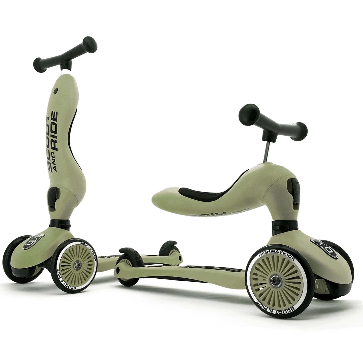 Scoot and Ride Highway Kick 1 Kids Scooter - Olive