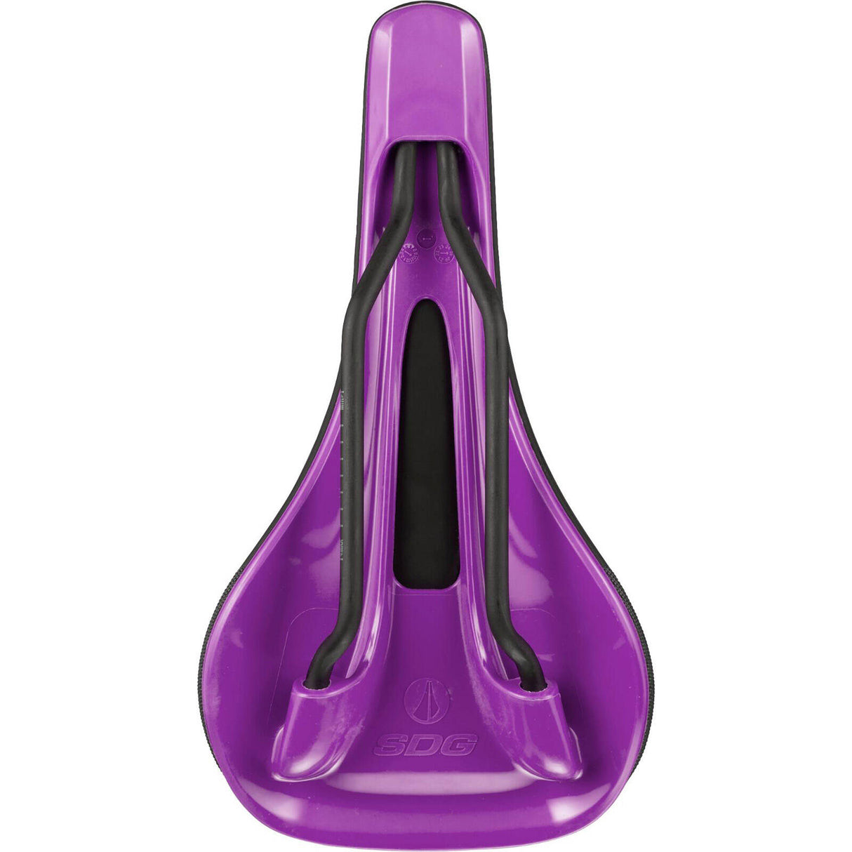 SDG Bel Air 3.0 Lux-Alloy Rail Saddle - Microfibre Black/Purple