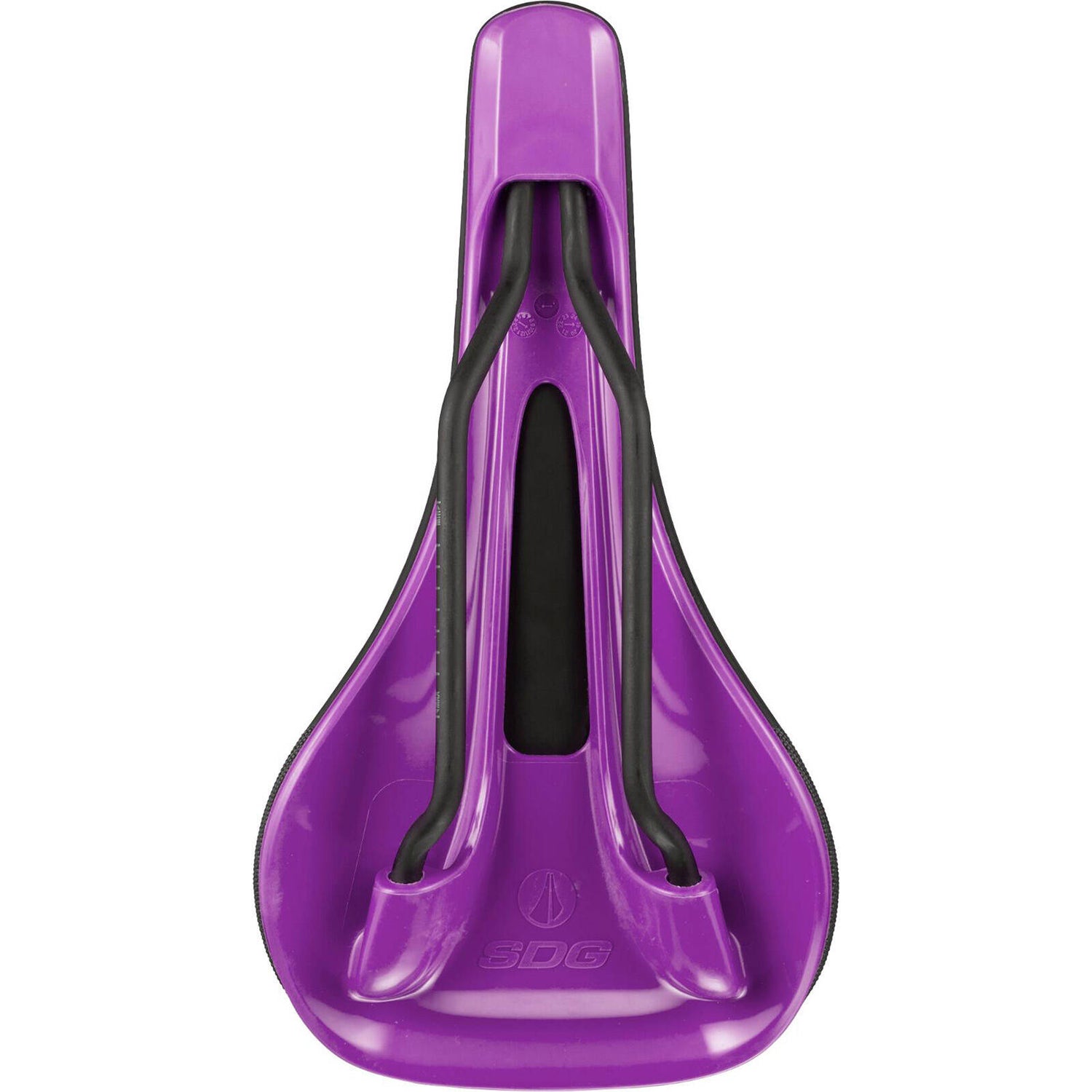 SDG Bel Air 3.0 Lux-Alloy Rail Saddle - Microfibre Black/Purple