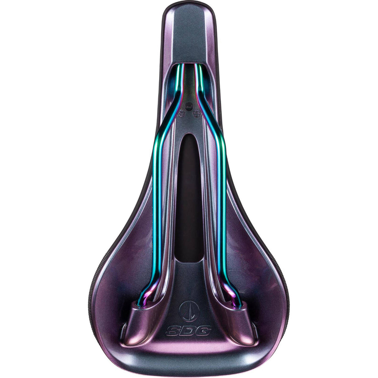 SDG Bel Air 3.0 Lux-Alloy Rail Saddle - Black/Oil Slick