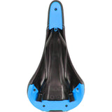 SDG Bel Air Steel Rail Saddle - Black/Cyan