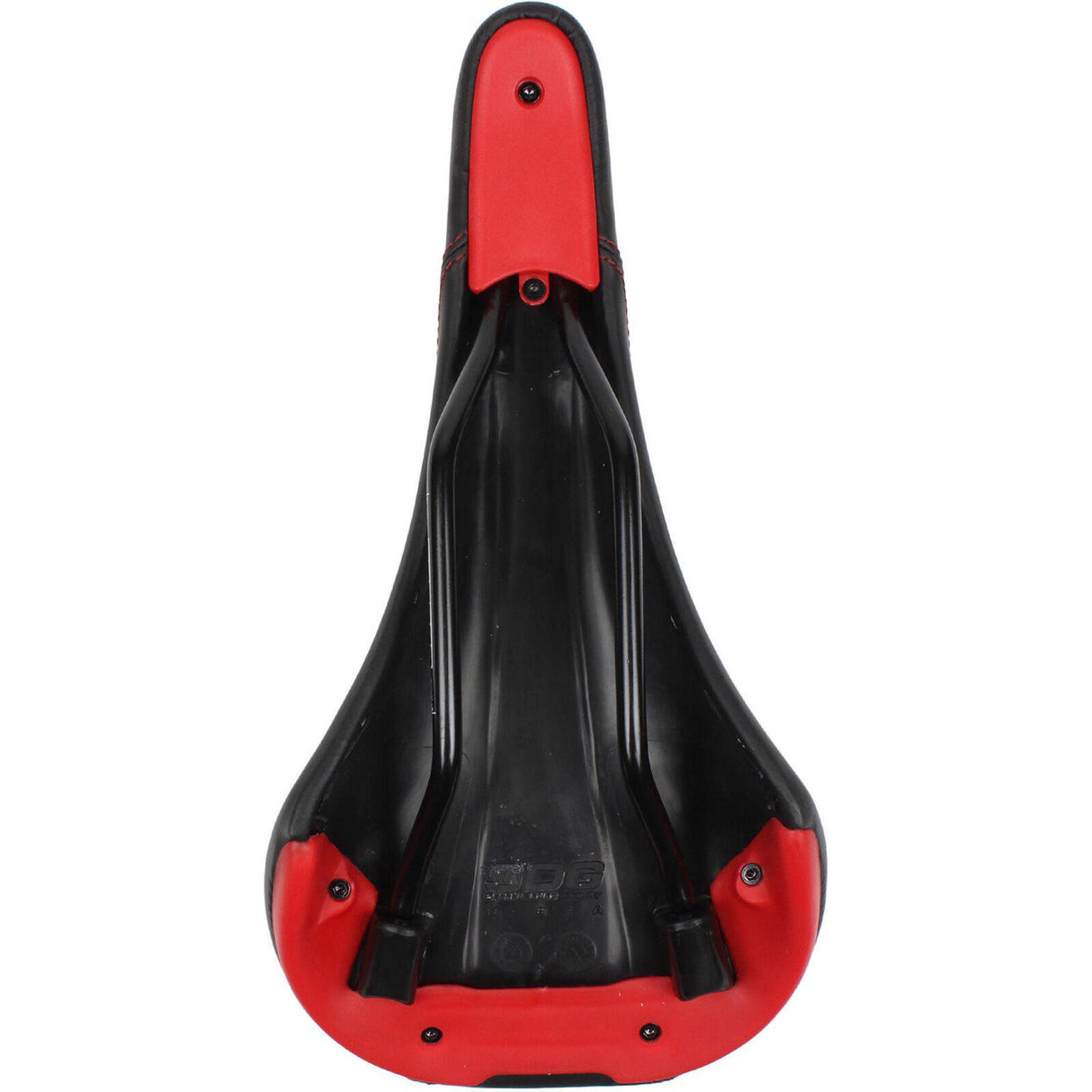 SDG Bel Air Steel Rail Saddle - Black/Red