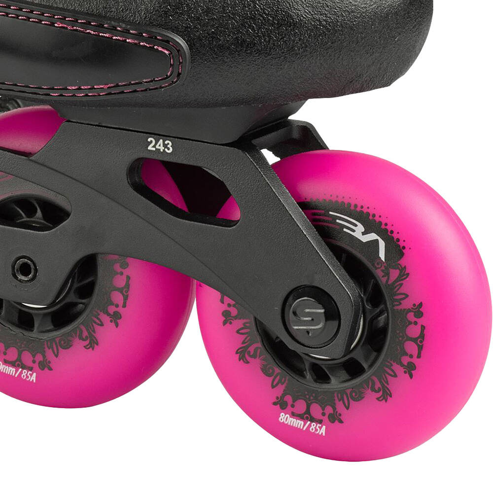 SEBA TRIX 2 80 Inline Roller Skates - Black/Pink