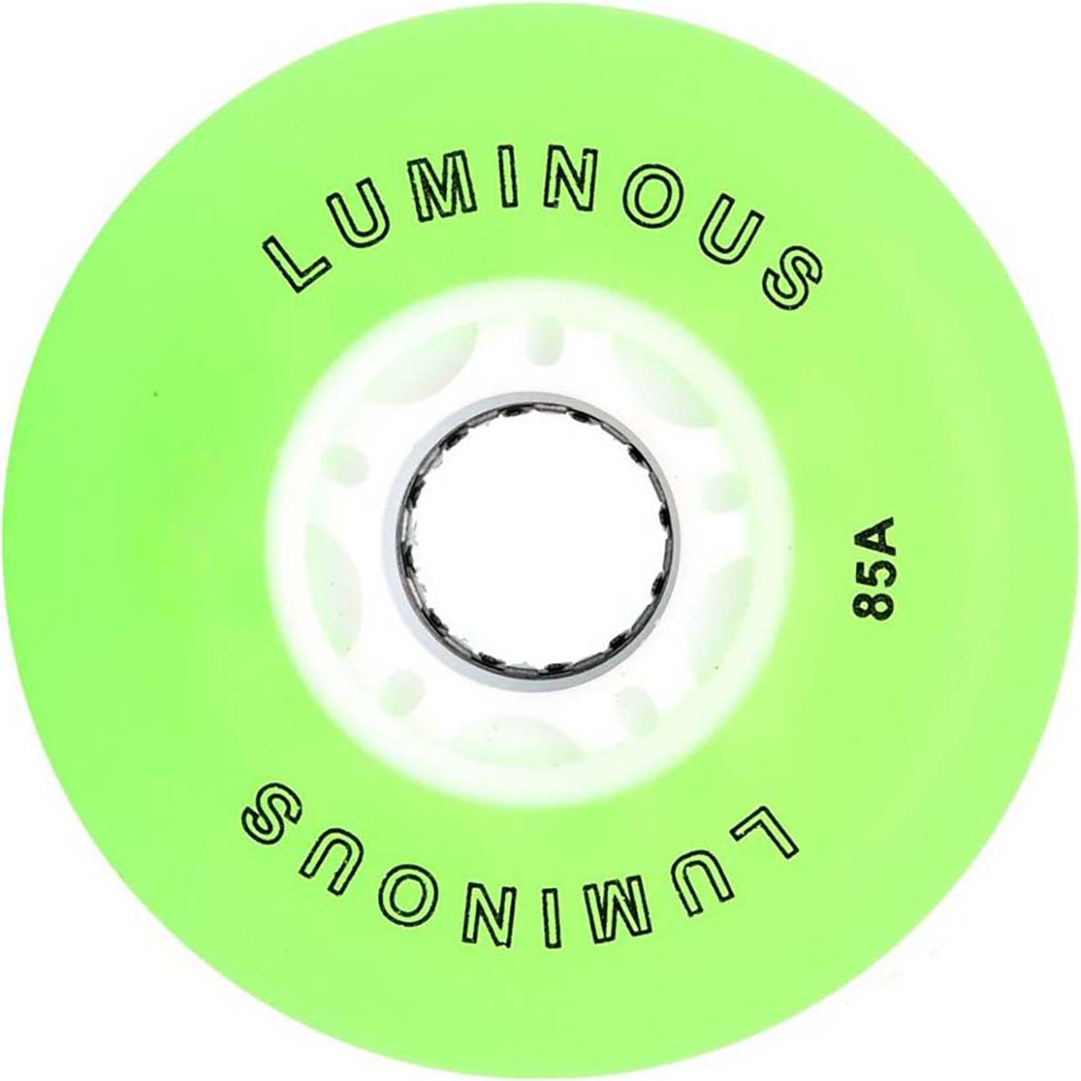 SEBA Luminous Inline Skate Wheels - Green/White 72mm
