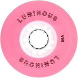 SEBA Luminous Inline Skate Wheels - Pink/White 72mm
