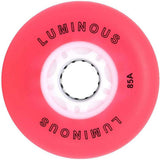 SEBA Luminous Inline Skate Wheels - Red/White 72mm