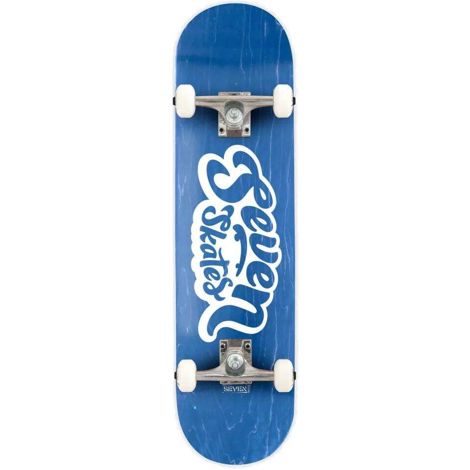 Seven Basic Logo Complete Skateboard - Blue 8.25''
