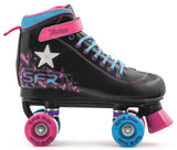 SFR Vision II Lights Quad Roller Skates - Black/Pink/Blue