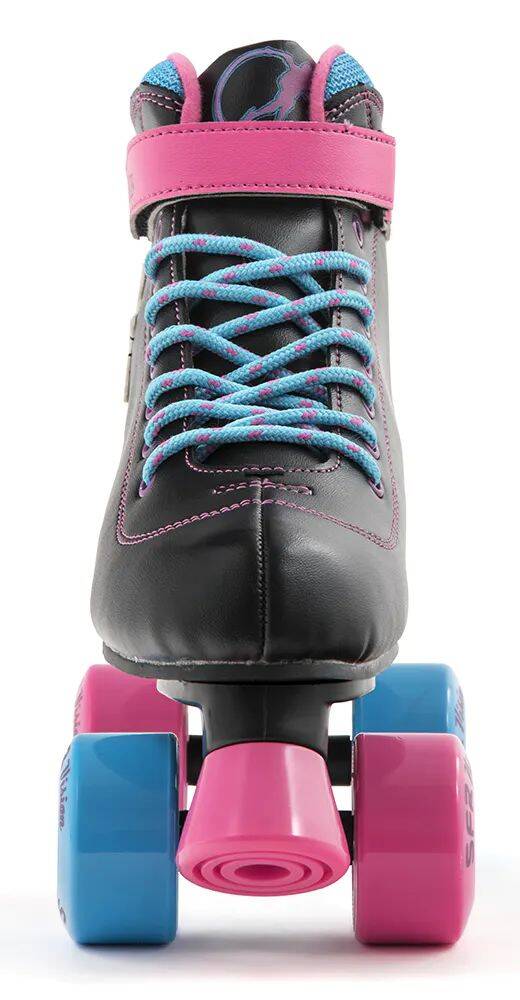 SFR Vision II Lights Quad Roller Skates - Black/Pink/Blue