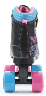 SFR Vision II Lights Quad Roller Skates - Black/Pink/Blue