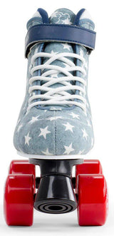 SFR Vision Canvas Quad Roller Skates - Jeans