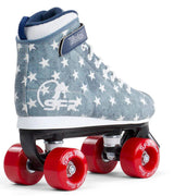SFR Vision Canvas Quad Roller Skates - Jeans