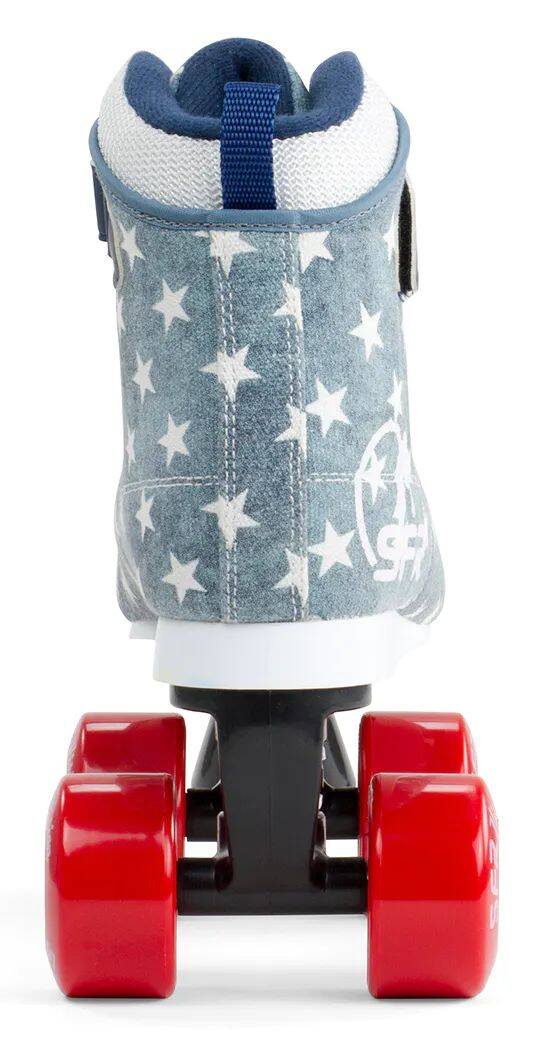 SFR Vision Canvas Quad Roller Skates - Jeans