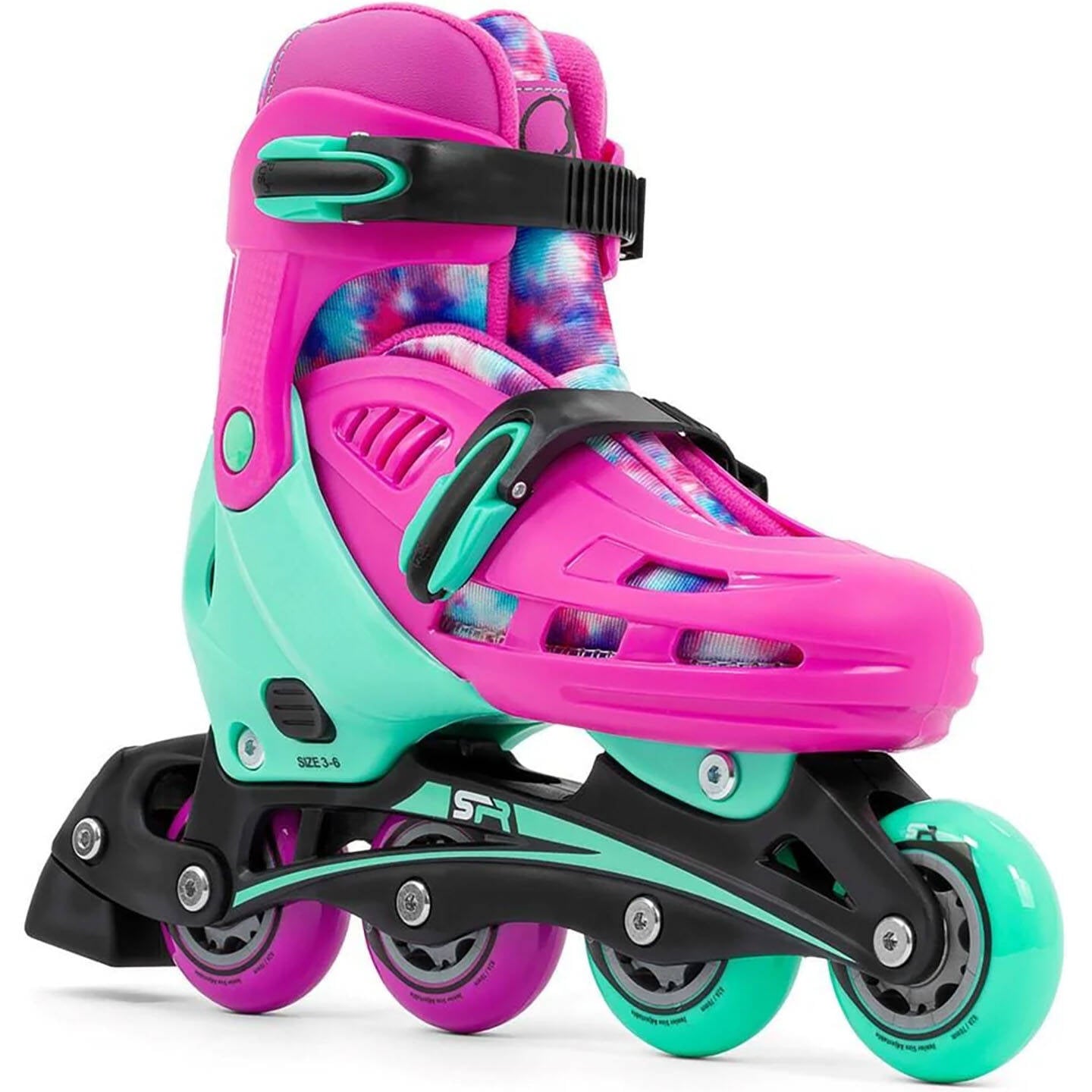 SFR Cyclone II Adjustable Inline Skates - Tie-Dye
