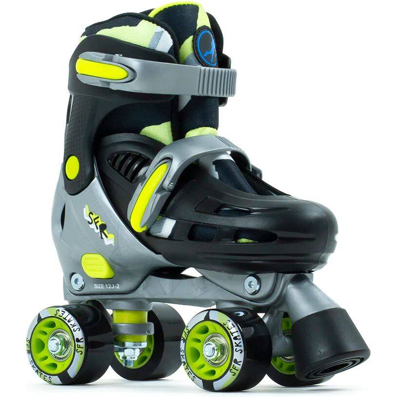 SFR Hurricane III Quad Roller Skates - Black/Yellow