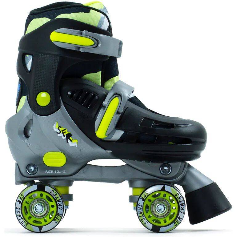 SFR Hurricane III Quad Roller Skates - Black/Yellow