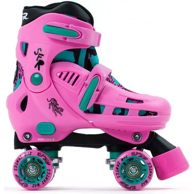 SFR Storm IV Quad Roller Skates - Pink/Green