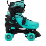SFR Nebula Adjustable Roller Skates - Black/Green