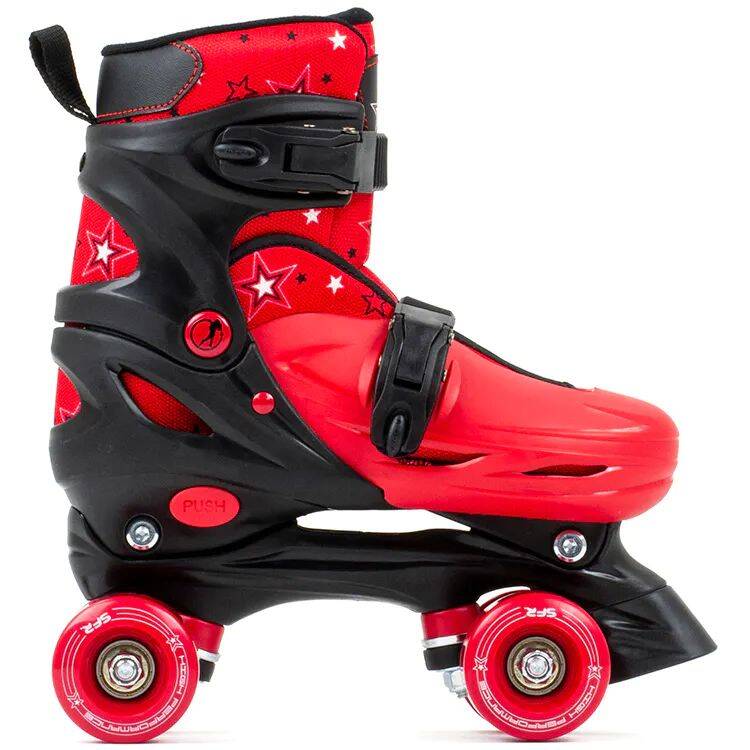 SFR Nebula Adjustable Roller Skates - Black/Red