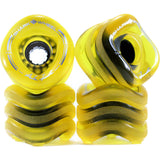 Shark Wheel Sidewinder 70mm 78a Longboard Wheels - Clear Yellow 
