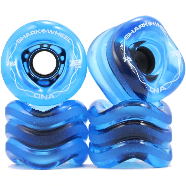 Shark DNA 72mm 78a Longboard Wheels - Sapphire