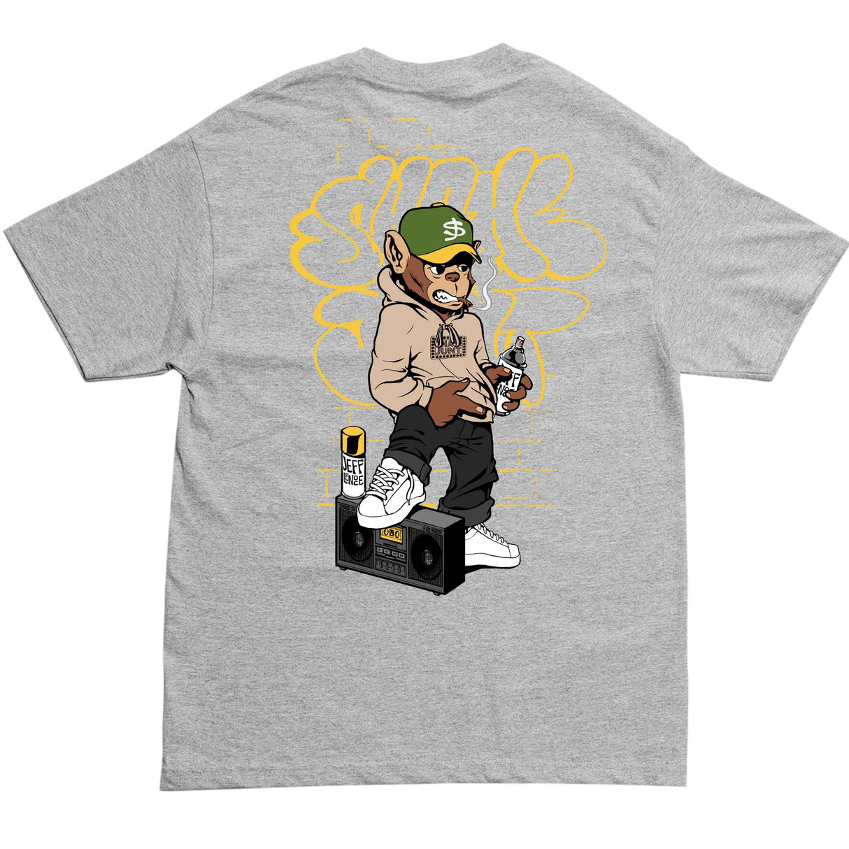 Shake Junt Snaps T Shirt - Athletic Grey