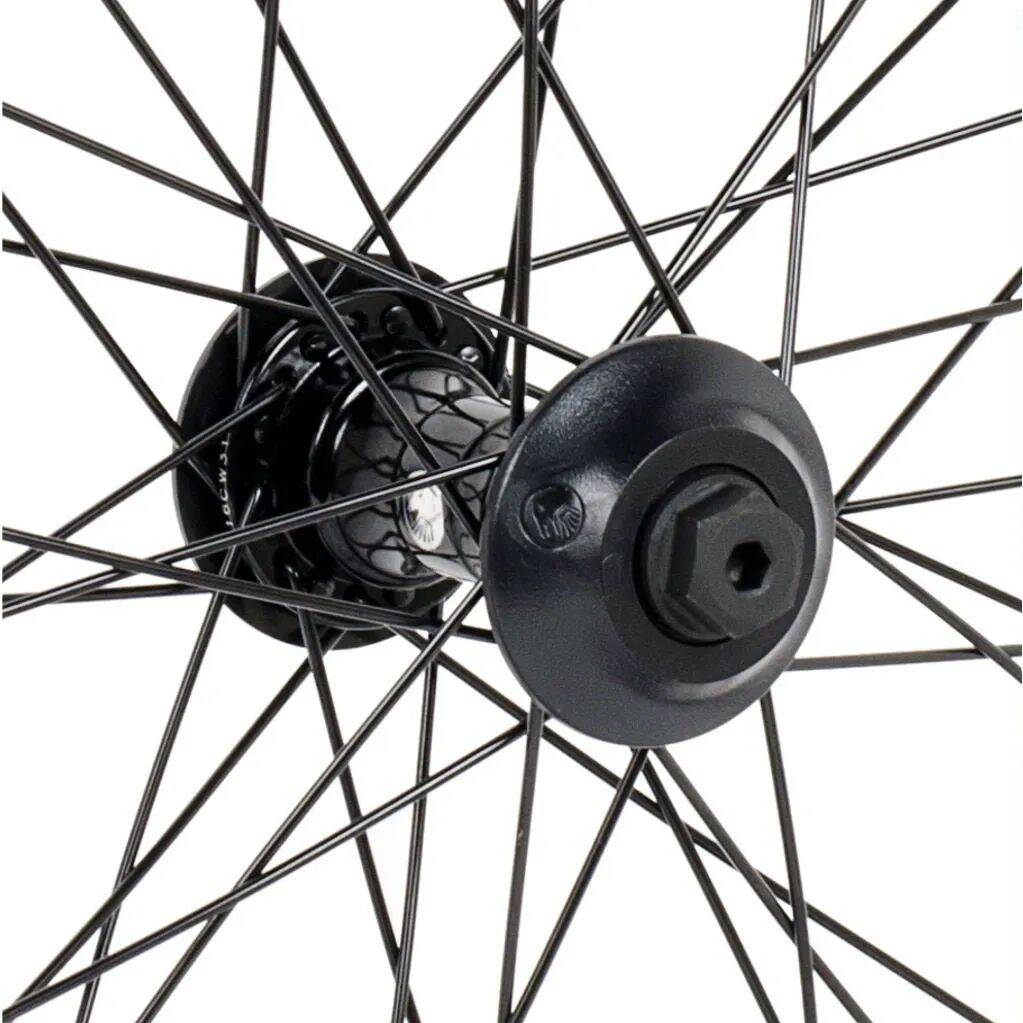 Shadow Symbol BMX Front Hub - Black - 10mm