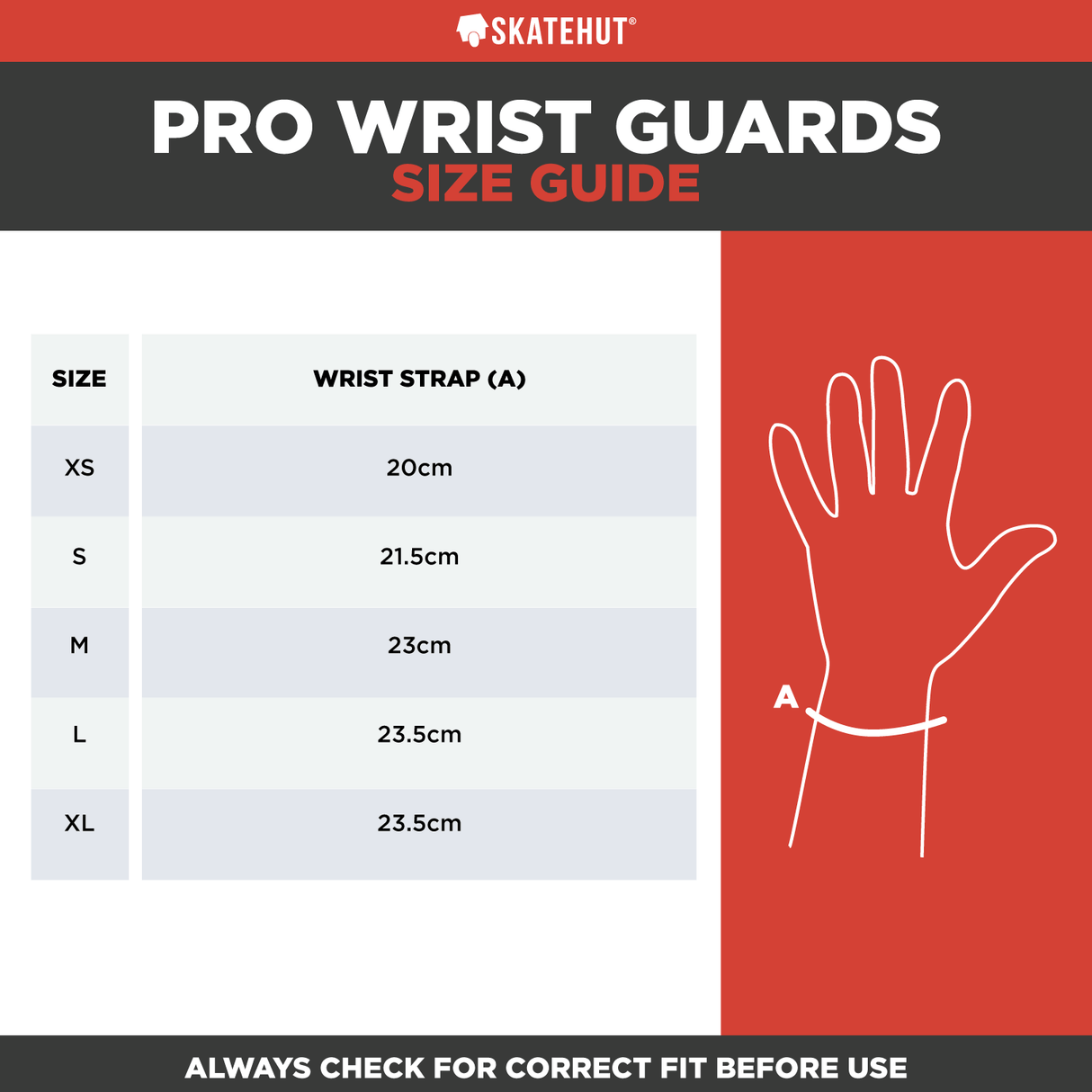 SkateHut Pro Wrist Guards - Black