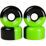 Sims Street Snakes 2 Tone 62mm Quad Roller Skate Wheels - Green/Black