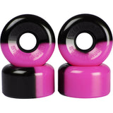 Sims Street Snakes 2 Tone 62mm Quad Roller Skate Wheels - Pink/Black