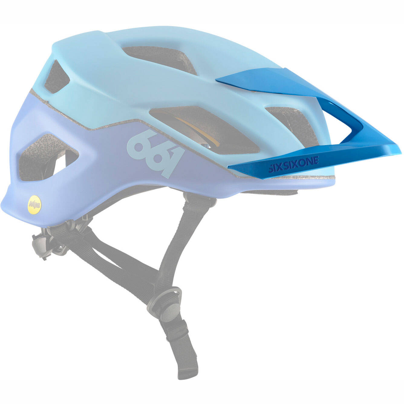 SIXSIXONE Crest Helmet Visor - Blue/Blue