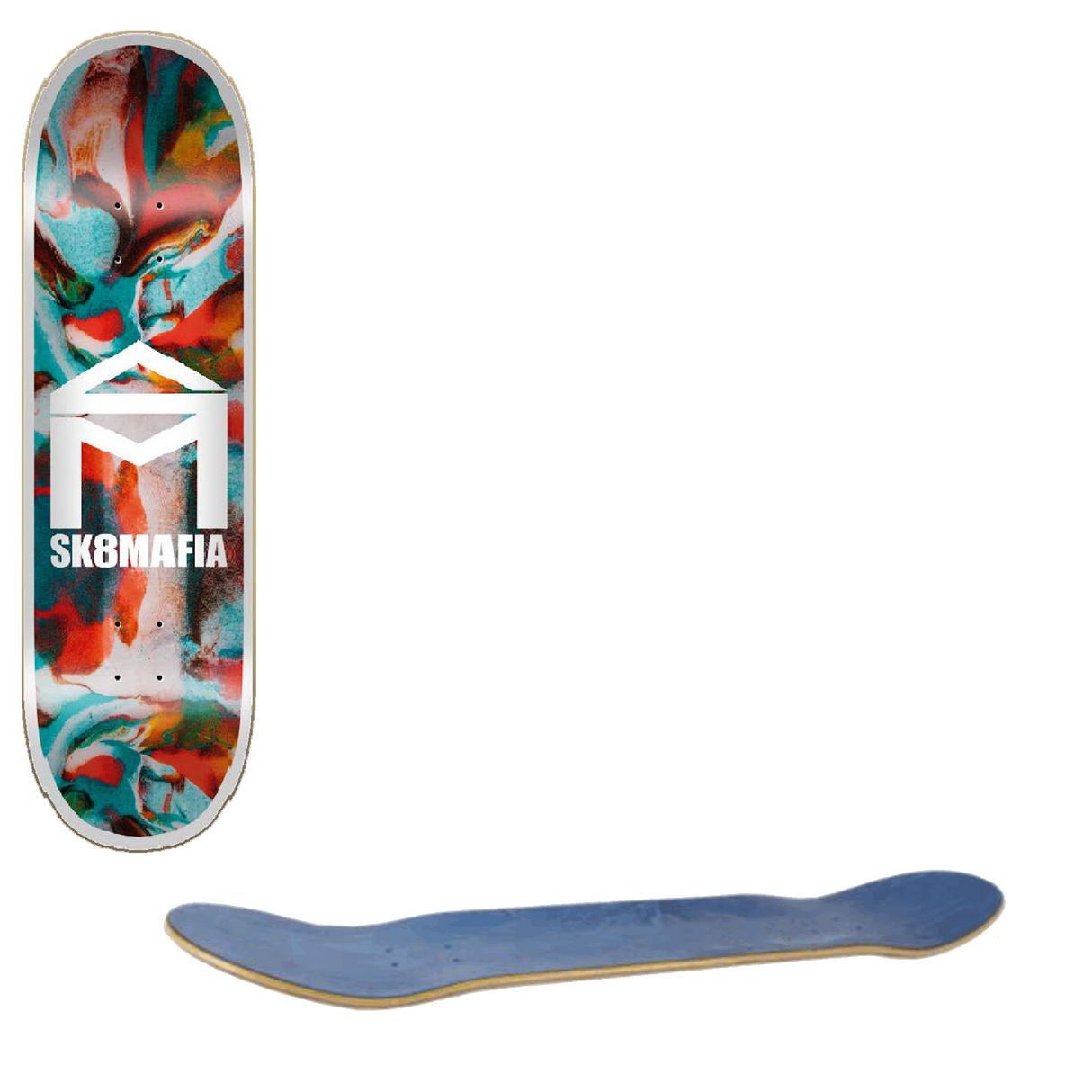 Sk8 Mafia House Logo Skateboard Deck - Liquid 8.3"
