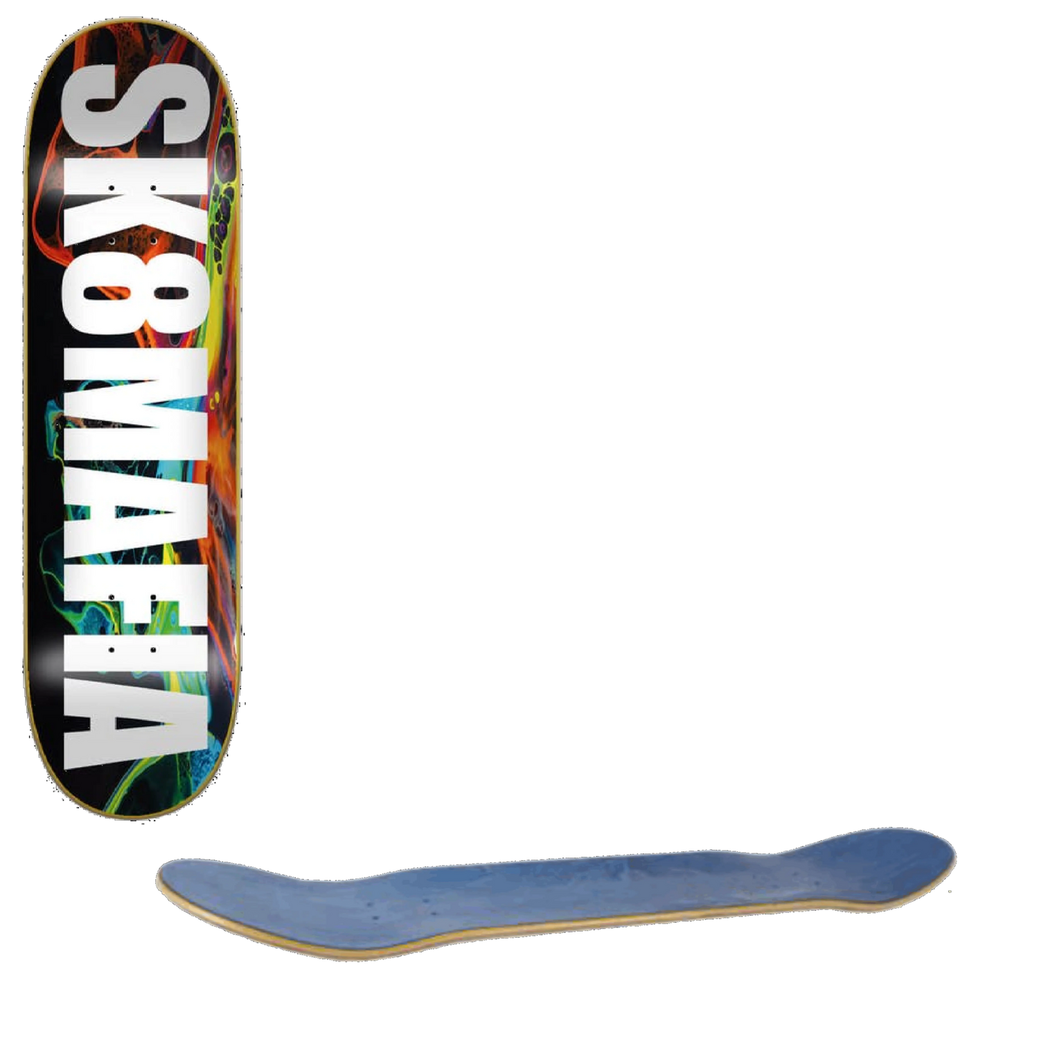 Sk8 Mafia Swirl Skateboard Deck - 8''