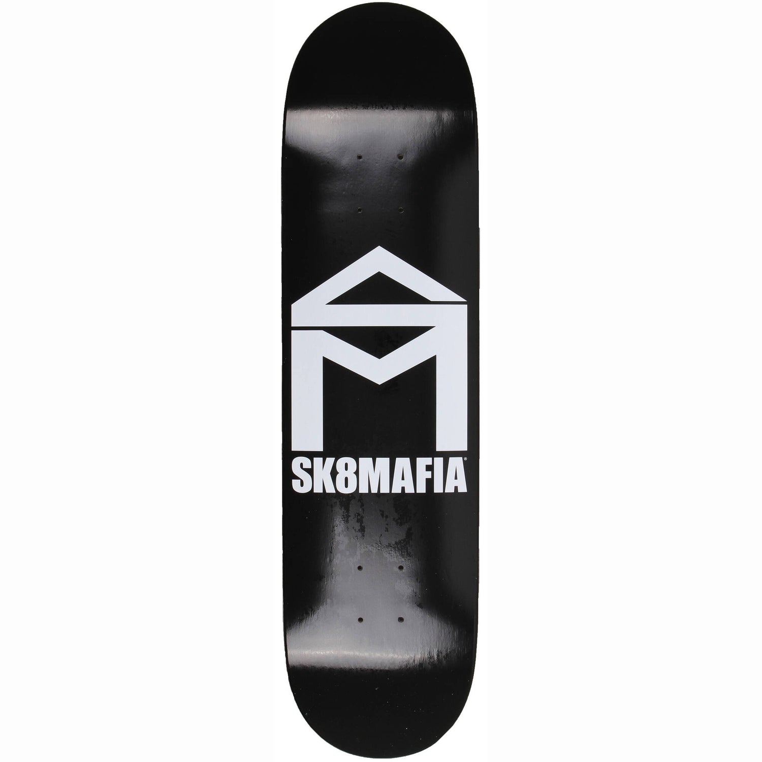 Sk8 Mafia House Logo Skateboard Deck - Black 8''