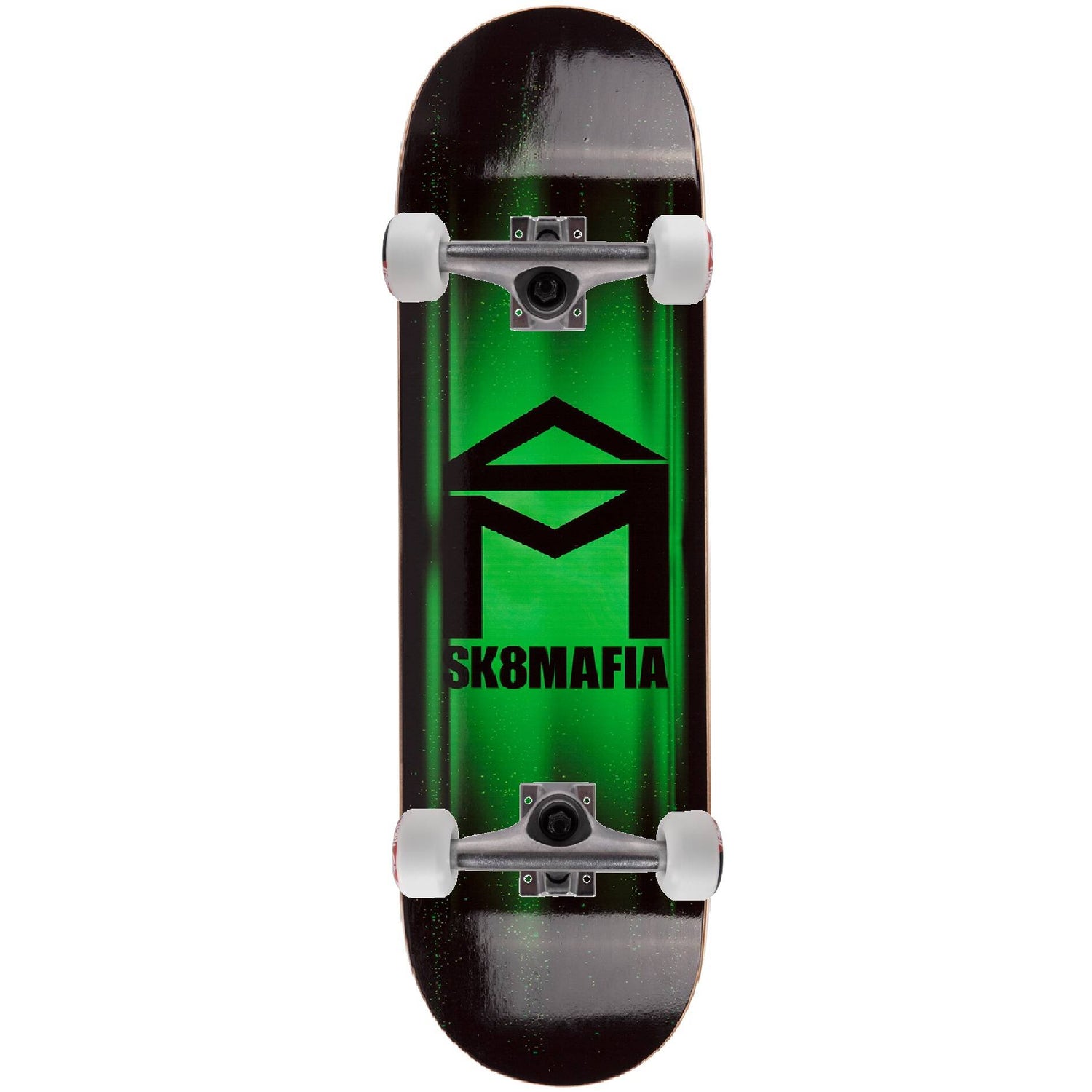 Sk8 Mafia Glare Custom Skateboard - Green/Black 8.38"
