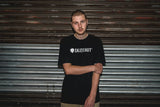 SkateHut Script Logo Kids T Shirt - Black/White