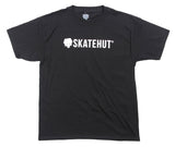 Skatehut Script Logo Kids T-Shirt - Black/White Yth LRG