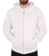 SkateHut Scripted Zip Hoodie - White/Black
