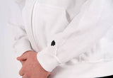 SkateHut Scripted Zip Hoodie - White/Black