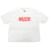 SkateHut Skate Things Limited Edition T Shirt - White/Red