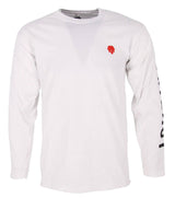 SkateHut Sleeve Script Long Sleeve T Shirt - White/Black